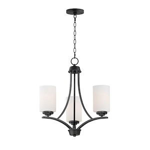 Deven - 3 Light Mini Chandelier In Modern Style-20 Inches Tall and 18 Inches Wide - 1284156