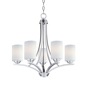 Deven - 5 Light Chandelier In Modern Style-23 Inches Tall and 24 Inches Wide - 1090284