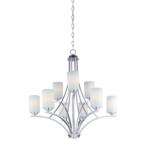 Deven-Nine Light 2-Tier Chandelier in Contemporary style-32 Inches wide by 32 inches high - 374079