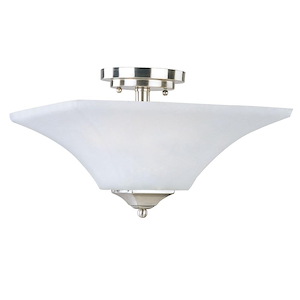 Aurora-2 Light Semi-Flush Mount in Contemporary style-13 Inches wide by 9 inches high - 116384