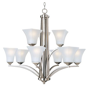 Aurora-Nine Light 2-Tier Chandelier in Contemporary style-31.5 Inches wide by 30 inches high - 116380