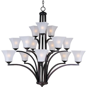 Aurora-Fifteen Light 3-Tier Chandelier in Contemporary style-45 Inches wide by 42 inches high - 116379