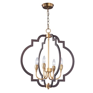 Crest-Four Light Chandelier-22.25 Inches wide by 24.25 inches high - 604988