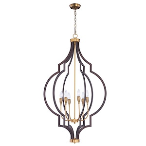 Crest-Six Light Chandelier-26 Inches wide by 45.25 inches high