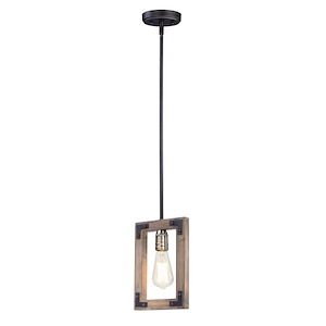 Lodge-One Light Mini Pendant-7 Inches wide by 10.5 inches high