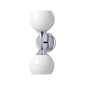 Neve - 2 Light Wall Sconce-15.5 Inch Tall and 6 Inch Wide - 1369777