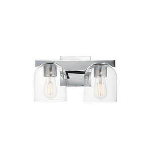 Scoop - 2 Light Bath Vanity-8 Inches Tall and 13.5 Inches Wide - 1326594