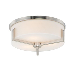 Dart-Three Light Flush Mount-14 Inches wide by 5.5 inches high