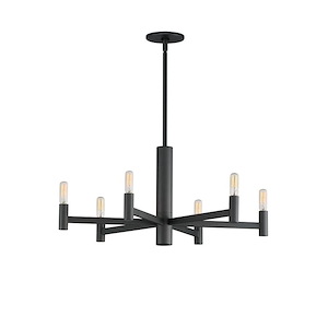 Emana - 6 Light Chandelier-11.75 Inches Tall and 25.5 Inches Wide - 1311061