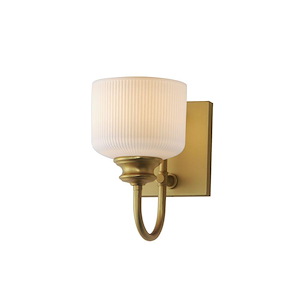 Bisque - 1 Light Wall Sconce-10 Inch Tall and 5.5 Inch Wide - 1369790