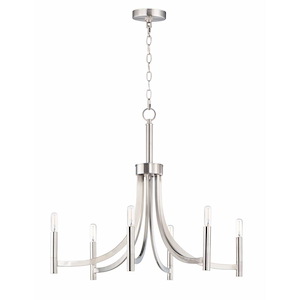 Lyndon-6 Light Chandelier-28 Inches wide by 26.5 inches high