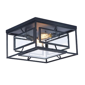 Era - 12W 2 LED Flush Mount with Bulb In Industrial Style-9 Inches Tall and 15.75 Inches Wide - 1311068