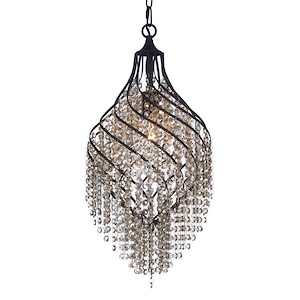 Twirl-One Light Pendant-11.5 Inches wide by 25 inches high