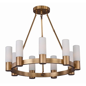 Contessa-Nine Light Chandelier in European style-27 Inches wide by 24 inches high