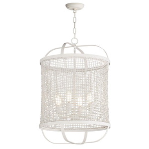 Cestino - 4 Light Pendant-26.25 Inches Tall and 19 Inches Wide - 1342421