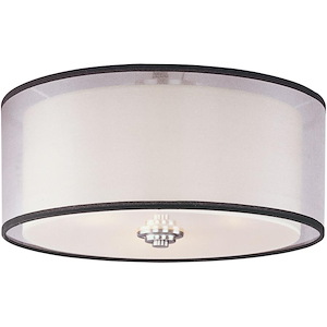 Orion-Three Light Flush Mount in Modern style-15 Inches wide by 7 inches high