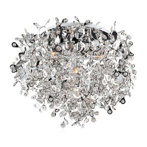 Comet-Seven Light Flush Mount in Crystal style-25 Inches wide by 19.5 inches high - 259485