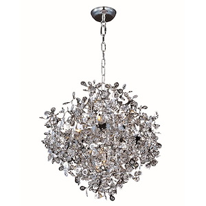 Comet-Ten Light Chandelier in Crystal style-25 Inches wide by 28 inches high - 259483