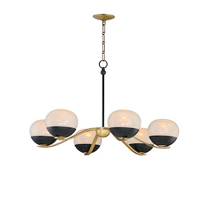 Lucerne - 6 Light Chandelier-20.25 Inch Tall and 33 Inch Wide