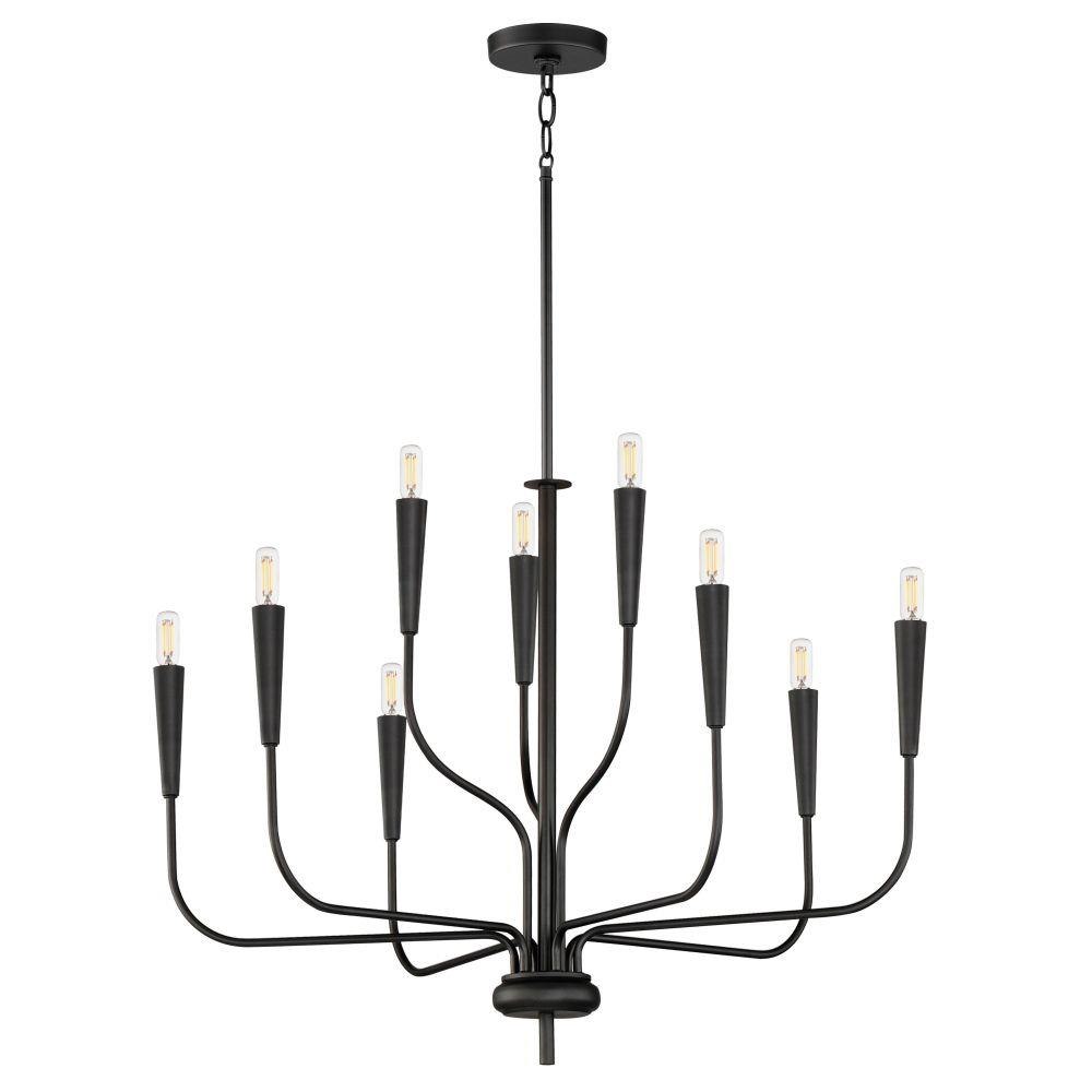 Maxim Lighting - 24819BK - Vela - 9 Light Chandelier-24 Inches