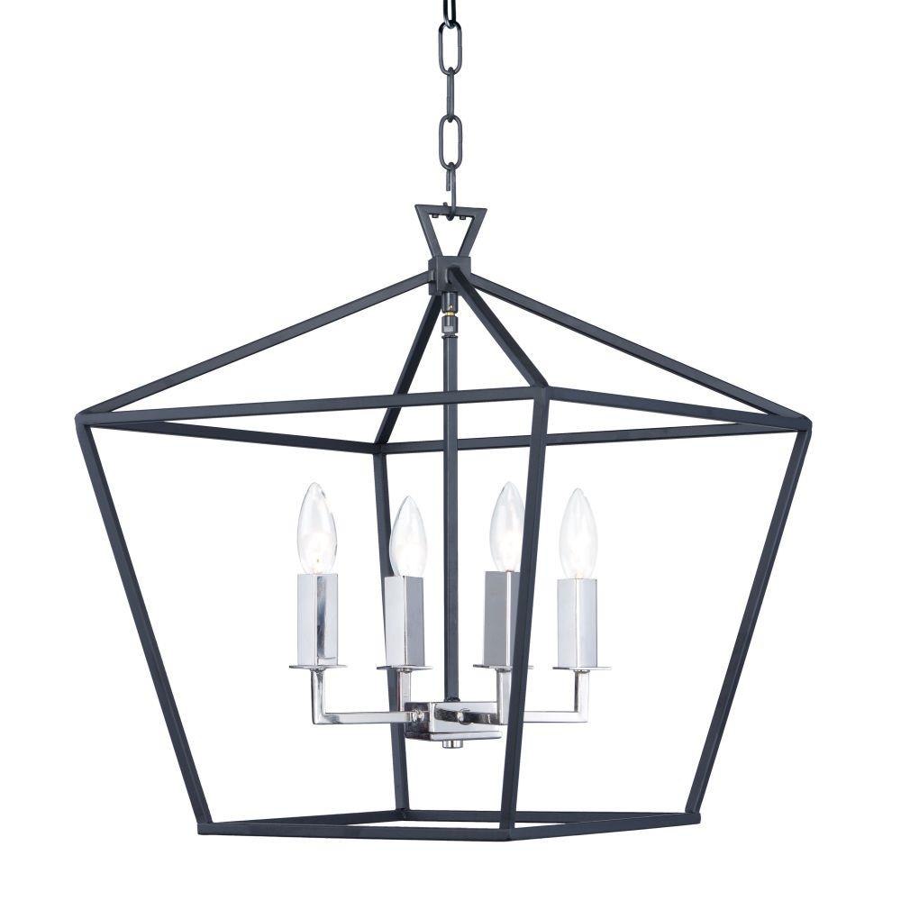 Maxim Lighting - 25156TXBPN - Abode-Four Light Chandelier-17.75 Inches wide  by 20.75 inches high