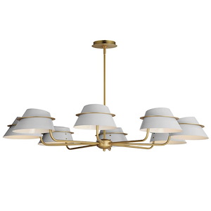 Lucas - 8 Light Chandelier-8.25 Inches Tall and 47.75 Inches Wide - 1311077