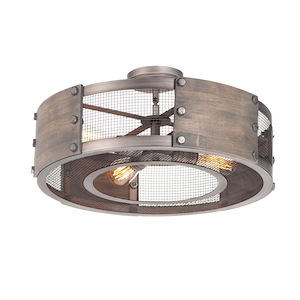 Outland-Four Light Drum Pendant-22 Inches wide by 7 inches high - 882597