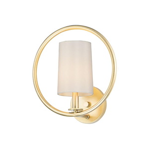 Meridian-1 Light Wall Sconce-12.5 Inches wide by 13 inches high