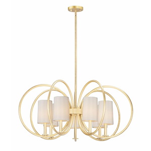 Meridian-7 Light Chandelier-35.5 Inches wide by 16.25 inches high