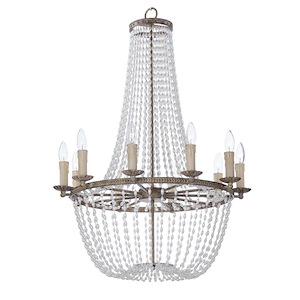 Gisele-Ten Light Chandelier-25 Inches wide by 36.5 inches high