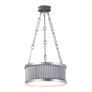 Ruffle-Three Light Pendant-13 Inches wide by 27.25 inches high - 657802