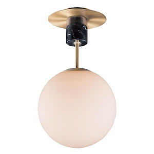 Vesper-1 Light Semi-Flush Mount-9.75 Inches wide by 19 inches high