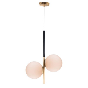 Vesper-2 Light Pendant-9.75 Inches wide by 23.75 inches high