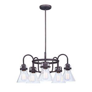Seafarer - 30W 5 LED Chandelier with Bulb In Traditional Style-10.75 Inches Tall and 23.75 Inches Wide - 1311083