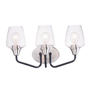 Goblet-3 Light Bath Vanity-18 Inches wide by 9.5 inches high - 1027552