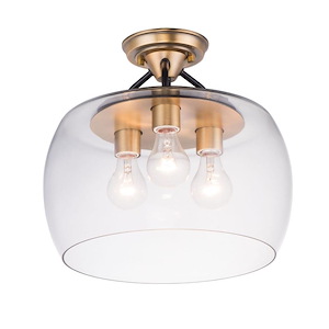 Goblet-3 Light Semi-Flush Mount-13.5 Inches wide by 13 inches high - 1027554