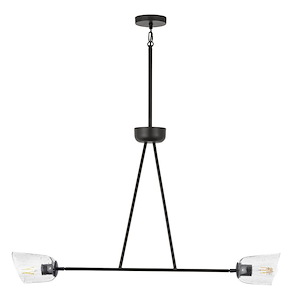 Keppe - 2 Light Linear Pendant-25 Inch Tall and 5 Inch Wide - 1369814