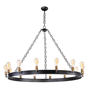 Noble-Fourteen Light Chandelier-50 Inches wide by 33.5 inches high