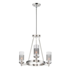 Crescendo-3 Light Mini Chandelier-20 Inches wide by 20 inches high