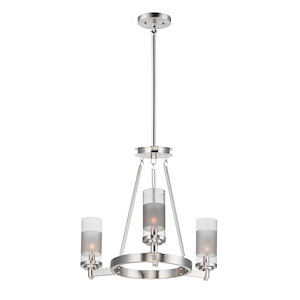 Crescendo-3 Light Mini Chandelier-20 Inches wide by 20 inches high - 1027534
