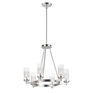 Crescendo-6 Light Chandelier-24.5 Inches wide by 22 inches high - 1027536