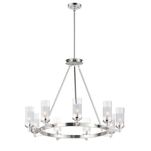 Crescendo-9 Light Chandelier-35 Inches wide by 26 inches high - 1213573