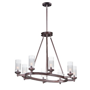 Crescendo-8 Light Chandelier-24 Inches wide by 26 inches high