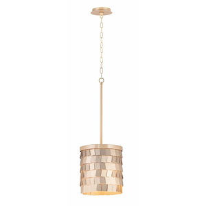 Glamour-1 Light Chandelier-8.5 Inches wide by 22.5 inches high