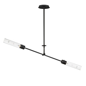 Equilibrium - 12W 2 LED Linear Pendant-7.75 Inches Tall and 42 Inches Wide - 1265859