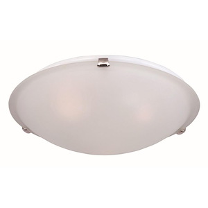 Malaga-3 Light Flush Mount in Transitional style-16 Inches wide by 4 inches high