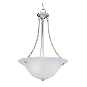 Malaga-Three Light Invert Bowl Pendant in Transitional style-16 Inches wide by 24.5 inches high - 451796