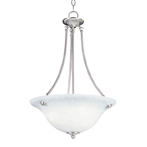 Malaga-3 Light Invert Bowl Pendant in Transitional style-16 Inches wide by 24.5 inches high - 64966
