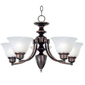 Malaga-5 Light Chandelier in Transitional style-25 Inches wide by 16 inches high - 64979