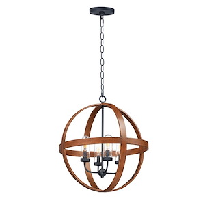 Compass-4 Light Outdoor Pendant-22.5 Inches wide by 24.75 inches high